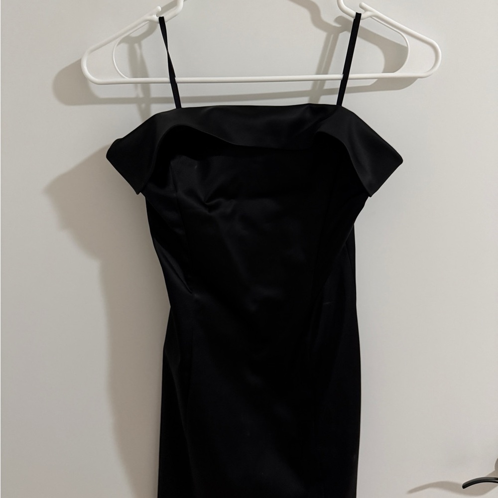 Sunday Best Strapless Black Dress